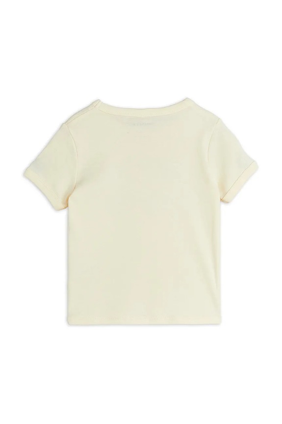 Băieți Mini Rodini tricou de bumbac pentru copii Mini Rodini Cats 2512010611 bej