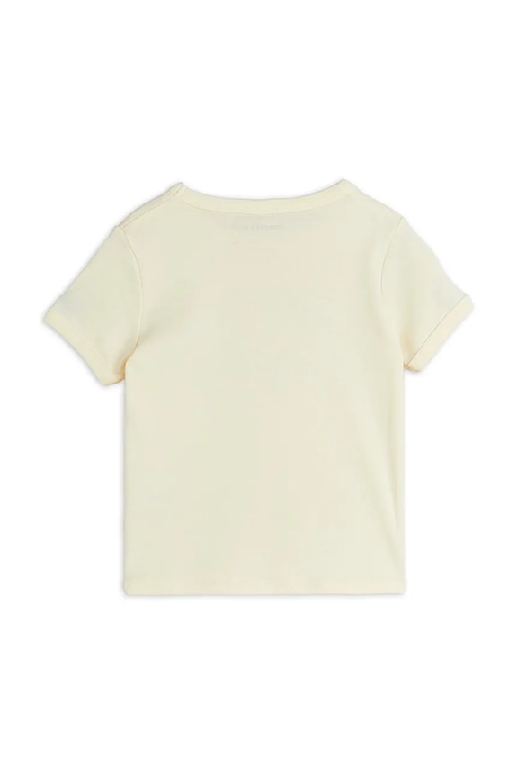 Băieți Mini Rodini tricou de bumbac pentru copii Mini Rodini Cats 2512010611 bej
