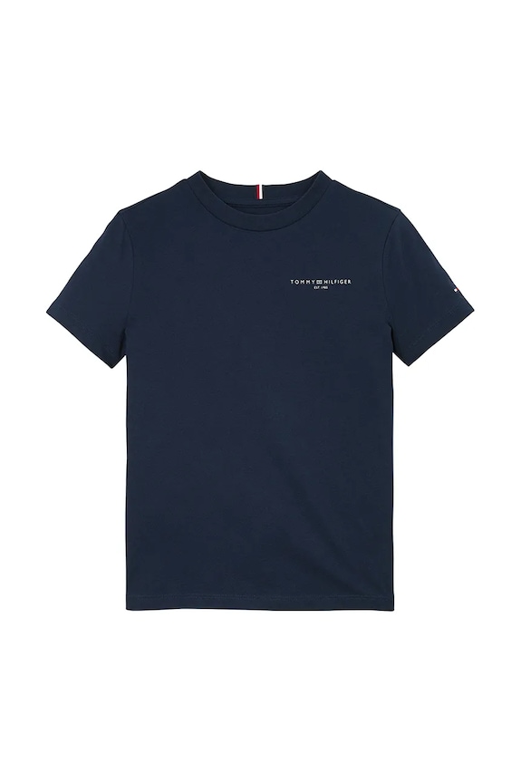 Tommy Hilfiger t-shirt bawełniany dziecięcy KS0KS00594.122.176.PPYA granatowy SS25