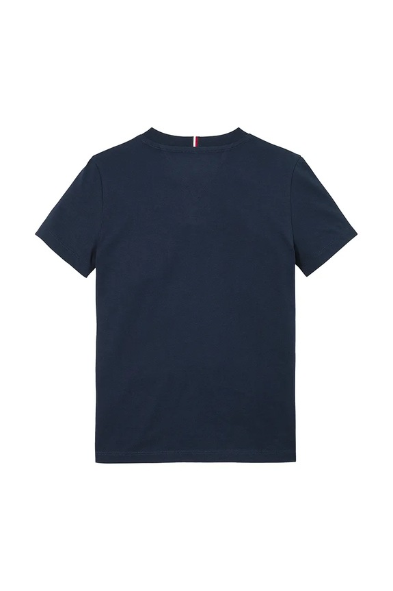 Chłopiec Tommy Hilfiger t-shirt bawełniany dziecięcy KS0KS00594.122.176.PPYA granatowy