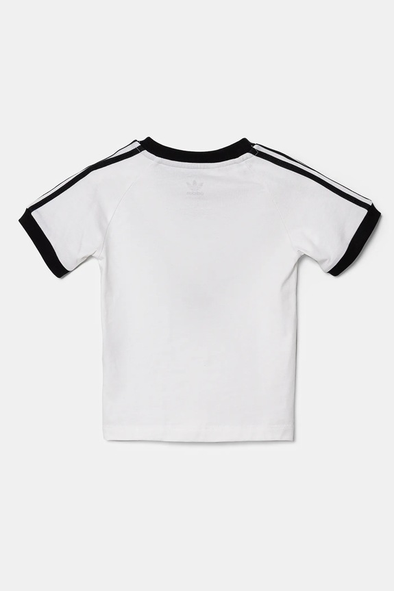Detské bavlnené tričko adidas Originals JE0519 biela SS25
