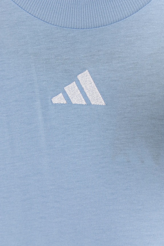 Detské bavlnené tričko adidas modrá JD6512