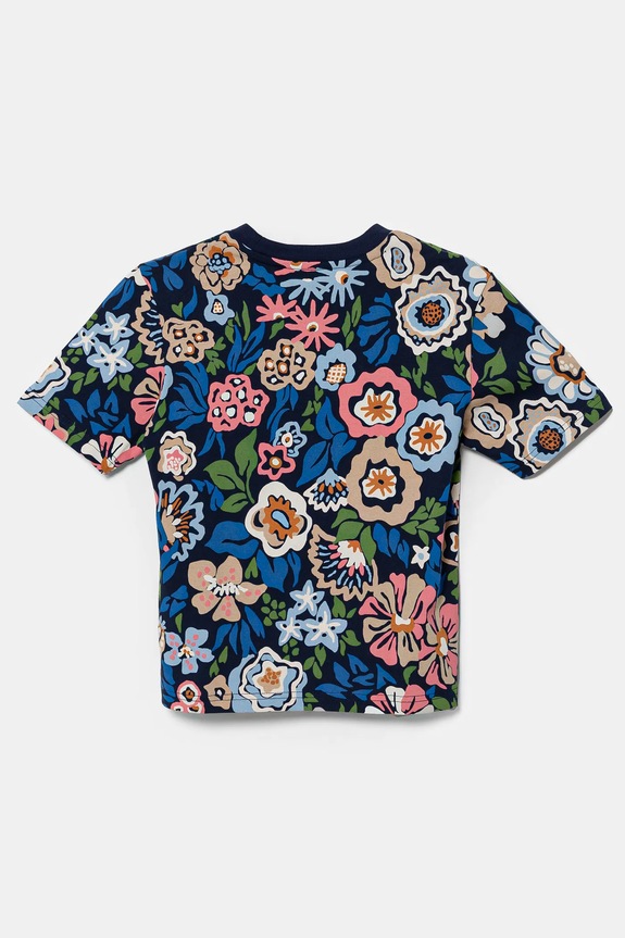 Хлопчик Дитяча бавовняна футболка adidas Originals JD0527 темно-синій
