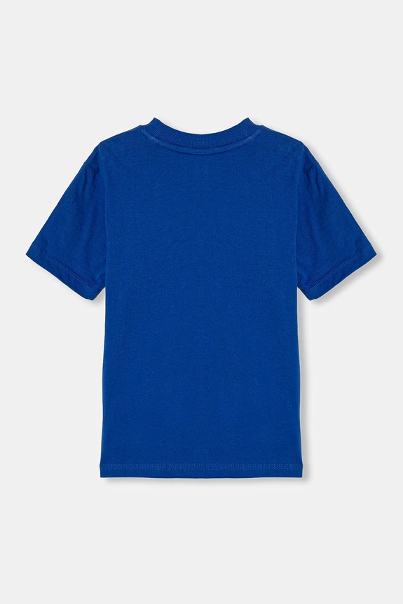 Chłopiec adidas t-shirt bawełniany dziecięcy JC9717 niebieski