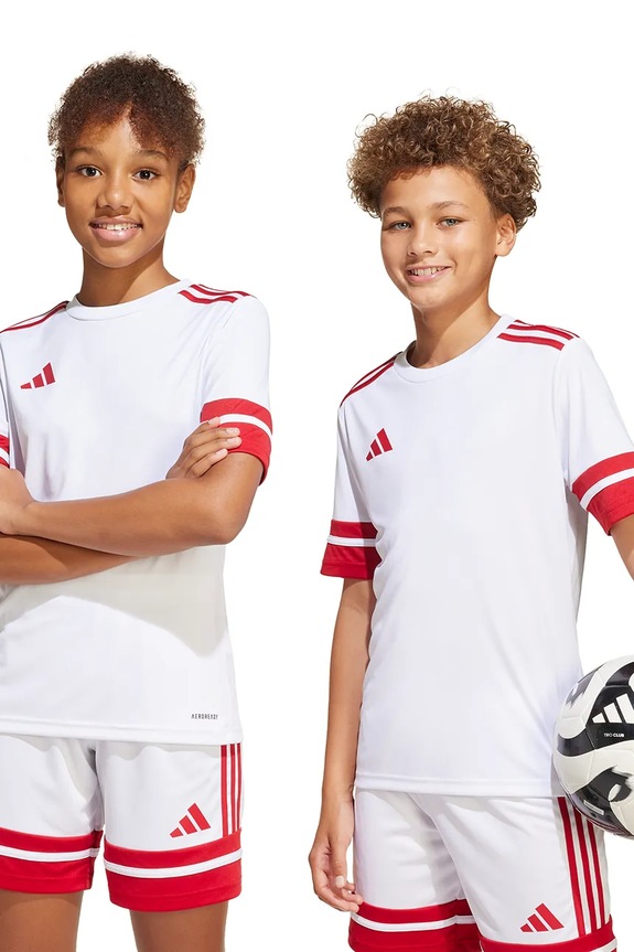Dětské tričko adidas Performance kulatý bílá JJ0059
