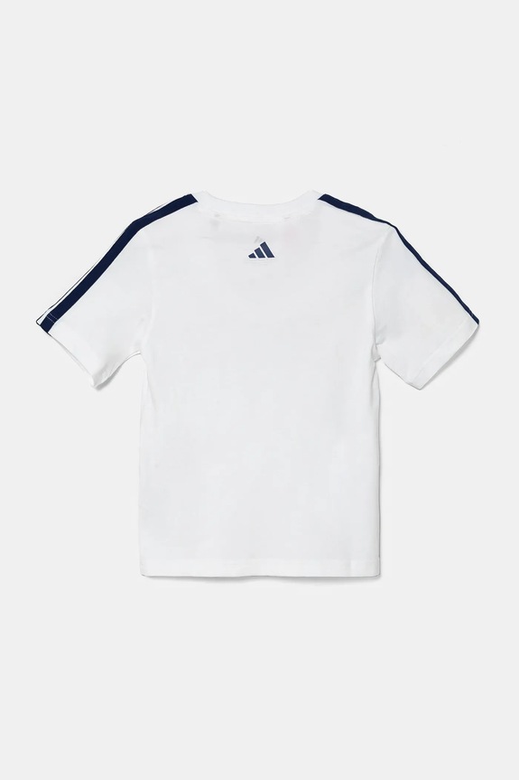 Chłopiec adidas t-shirt bawełniany dziecięcy JI6674 biały