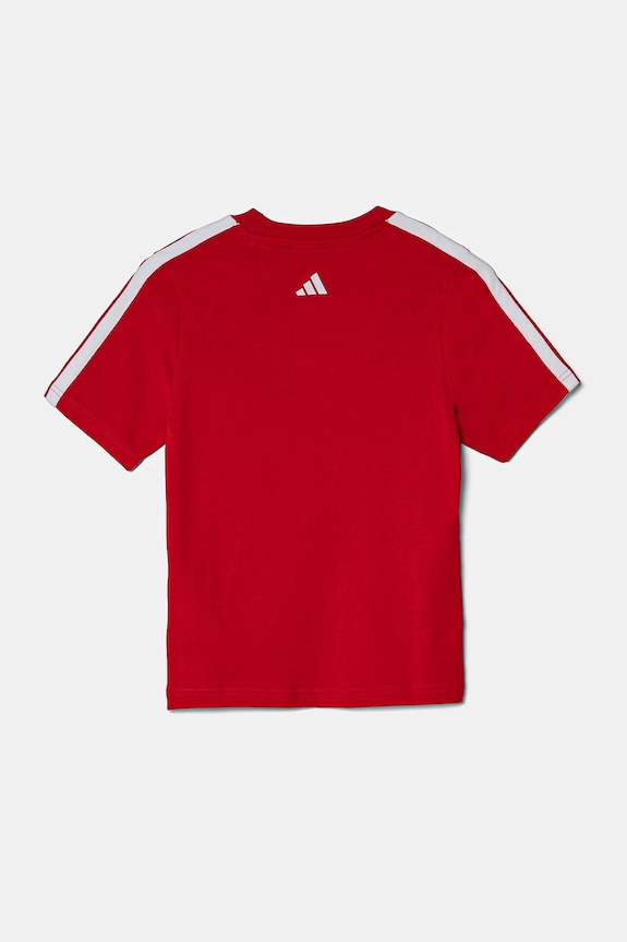 Chłopiec adidas t-shirt bawełniany dziecięcy JI6673 czerwony