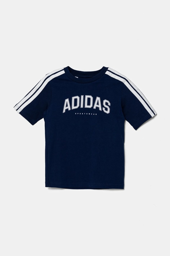 adidas tricou de bumbac pentru copii imprimeu bleumarin JL6138