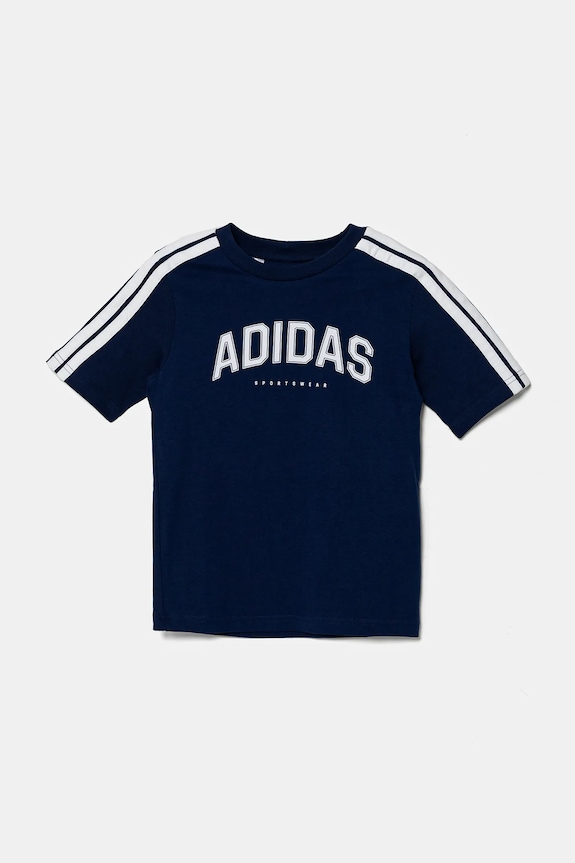 adidas tricou de bumbac pentru copii imprimeu bleumarin JL6138