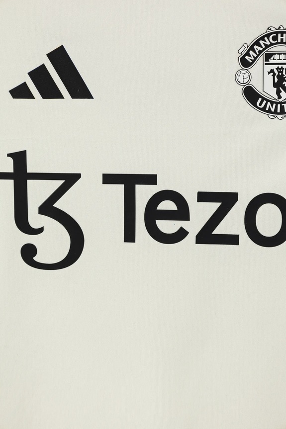 adidas Performance t-shirt dziecięcy MUFC beżowy JE3728