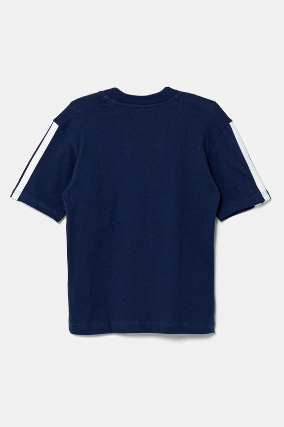 Chlapec Detské bavlnené tričko adidas JD6490 tmavomodrá