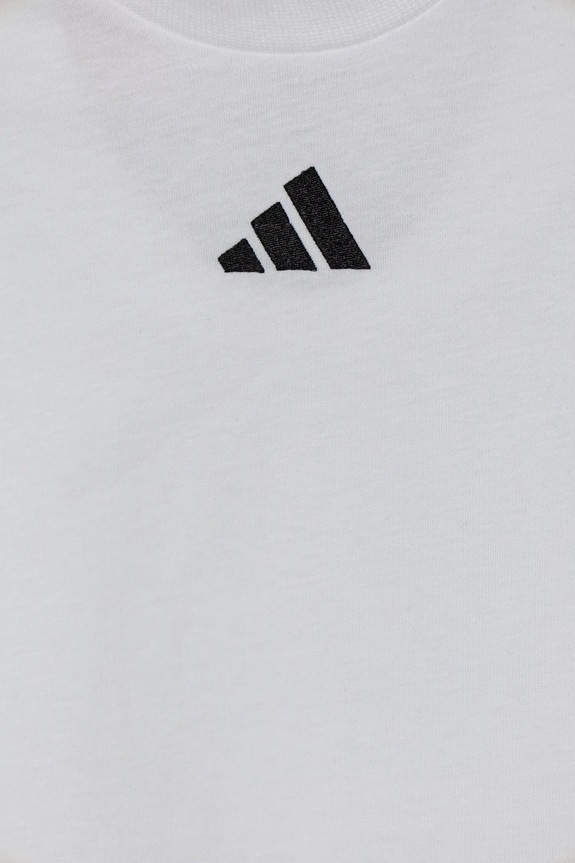 adidas t-shirt bawełniany dziecięcy biały JC9774