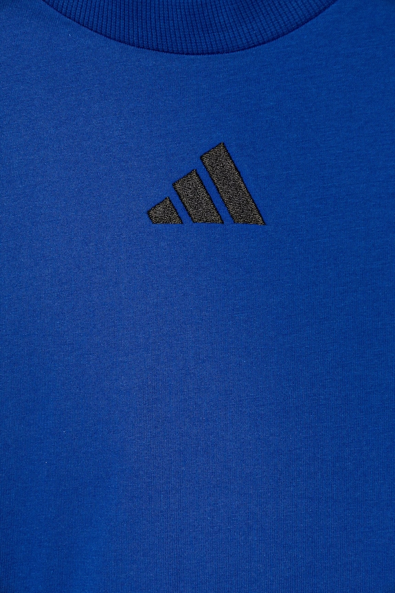 Dětské bavlněné tričko adidas modrá JC9775