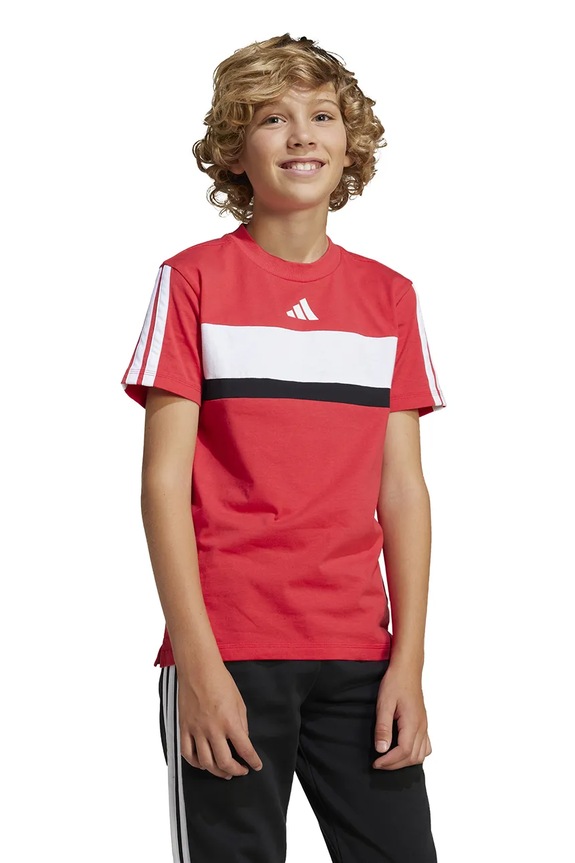 Детская хлопковая футболка adidas JI6213