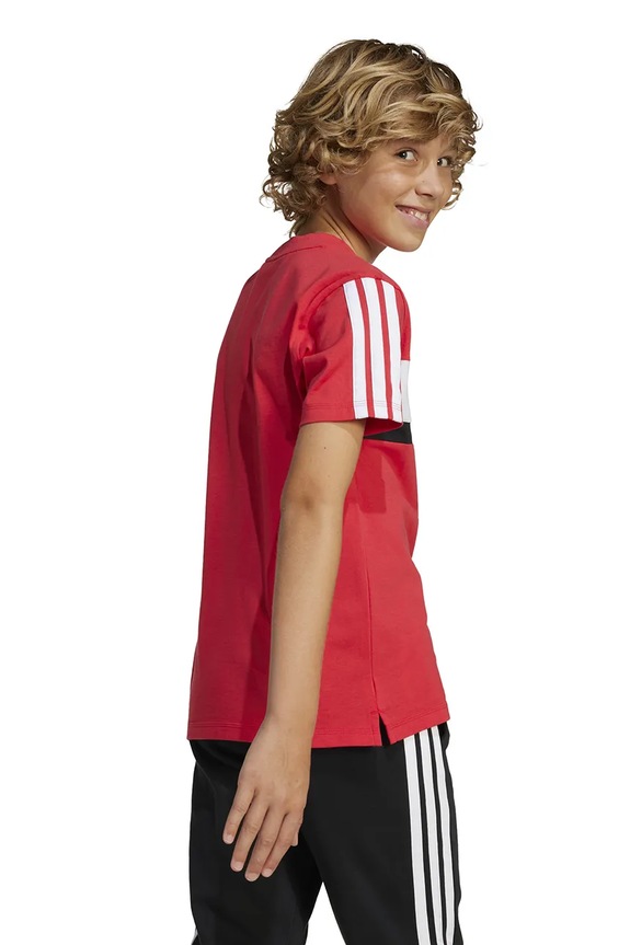 Детская хлопковая футболка adidas JI6213