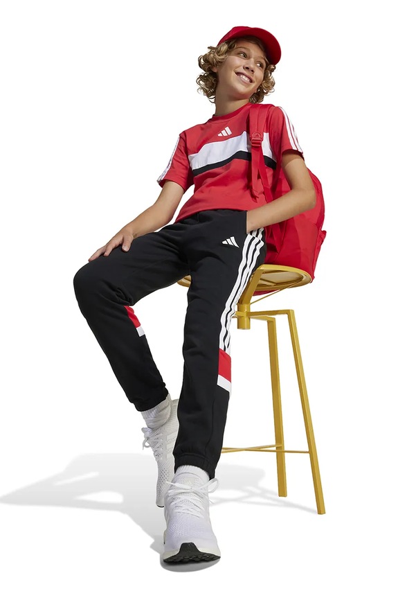 Детская хлопковая футболка adidas JI6213