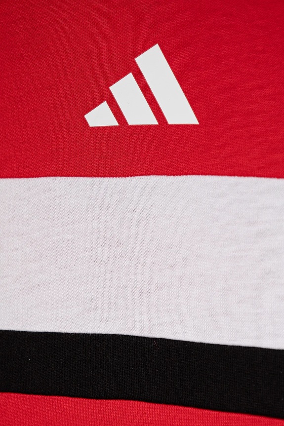 Детская хлопковая футболка adidas красный JI6213