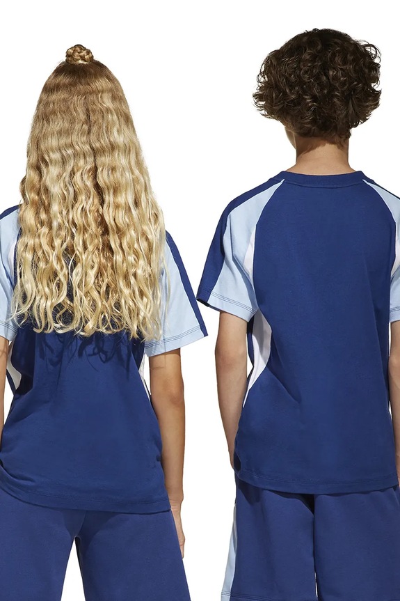 adidas t-shirt in cotone per bambini JD0060 blu navy