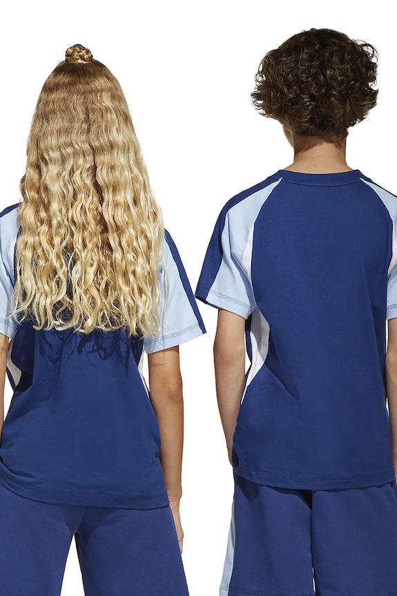 adidas t-shirt in cotone per bambini JD0060 blu navy