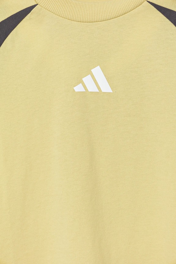adidas tricou de bumbac pentru copii galben JC9308
