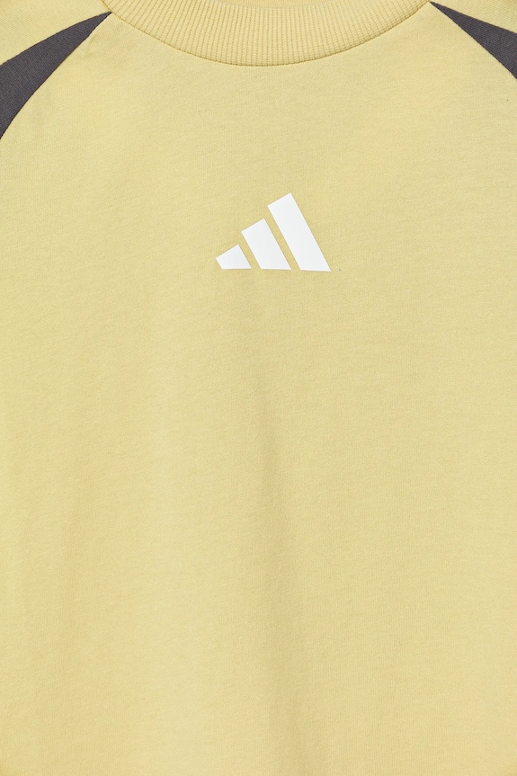 adidas tricou de bumbac pentru copii galben JC9308