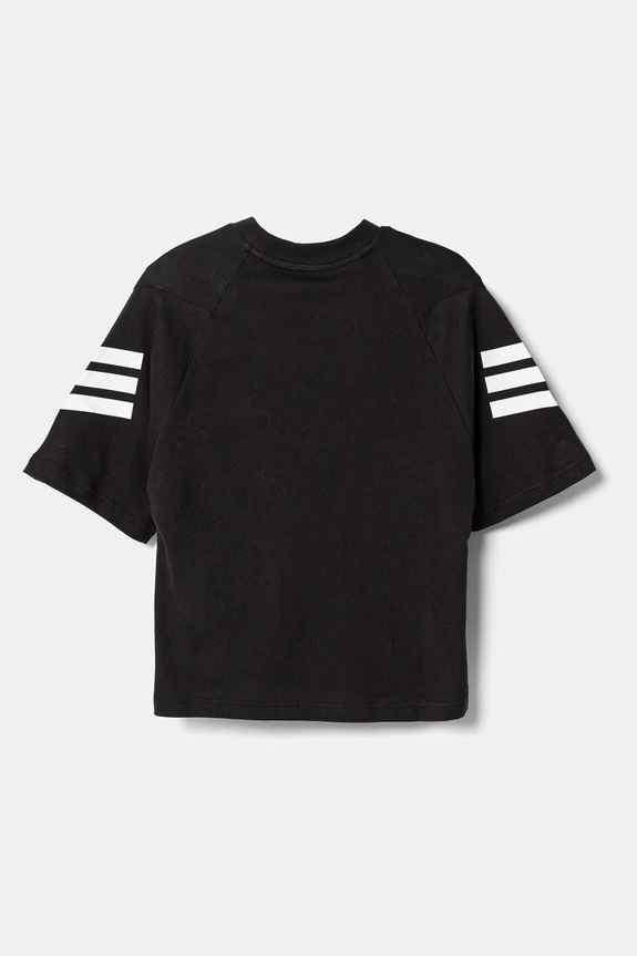 Chłopiec adidas t-shirt bawełniany dziecięcy JN8092 czarny