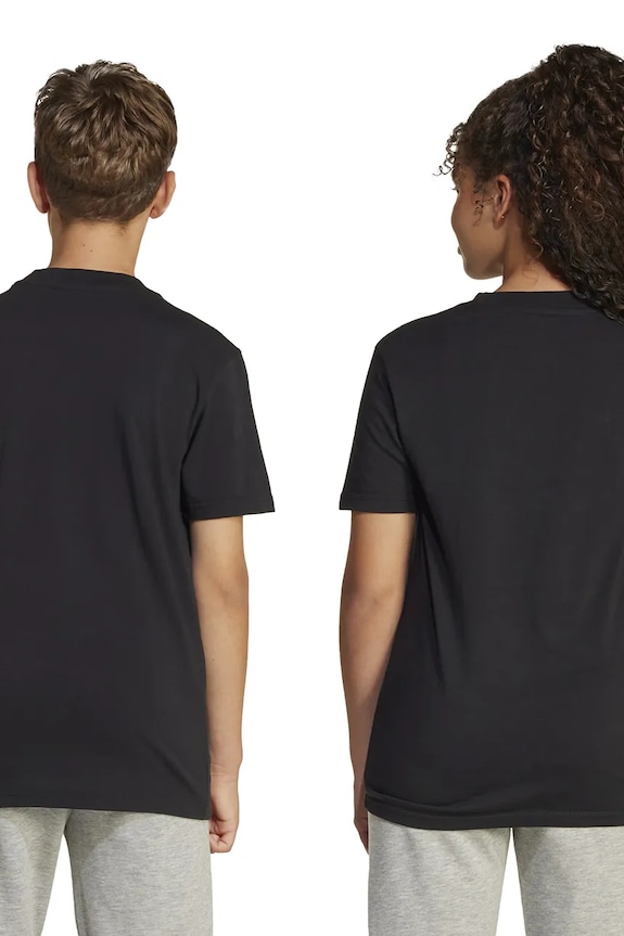 adidas t-shirt in cotone per bambini JC9748 nero