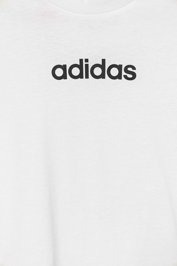 adidas t-shirt bawełniany dziecięcy biały JC9747