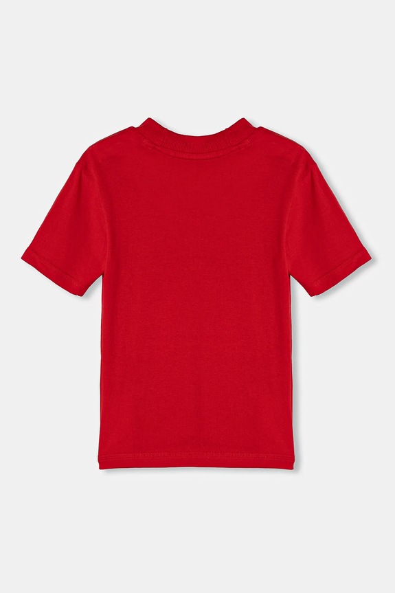 Chłopiec adidas t-shirt bawełniany dziecięcy JN8007 czerwony