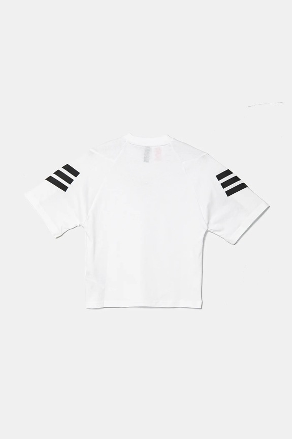 Chłopiec adidas t-shirt bawełniany dziecięcy JN8088 biały