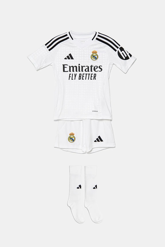 adidas komplet dziecięcy REAL dzianina biały JX2616