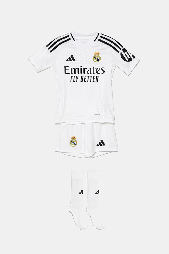 adidas komplet dziecięcy REAL dzianina biały JX2616