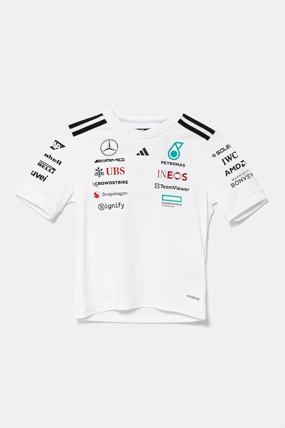 Detské tričko adidas Performance MER DR okrúhly biela JX5803