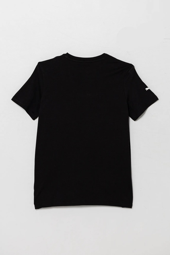 Puma t-shirt in cotone per bambini BMW MMS ESS LOGO TEE 621264.01 nero SS25