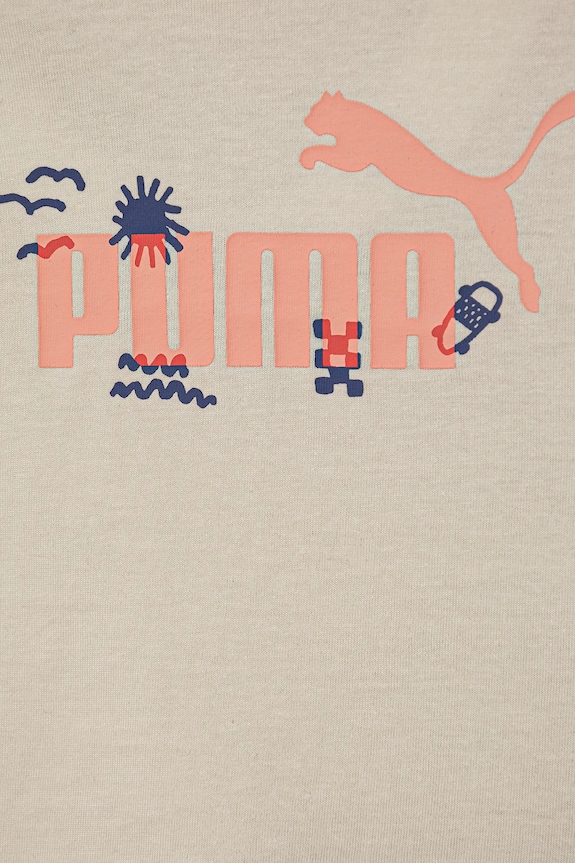 Chłopiec Puma t-shirt bawełniany dziecięcy SANDY ADVENTURES Tee 685155.K beżowy