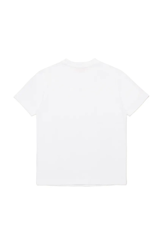 Detské bavlnené tričko Diesel TDIEGORD T-SHIRT J02237 biela SS25