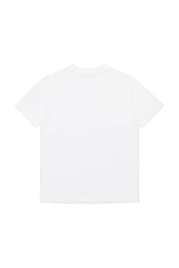Дитяча бавовняна футболка Diesel TDIEGORD T-SHIRT J02237 білий SS25