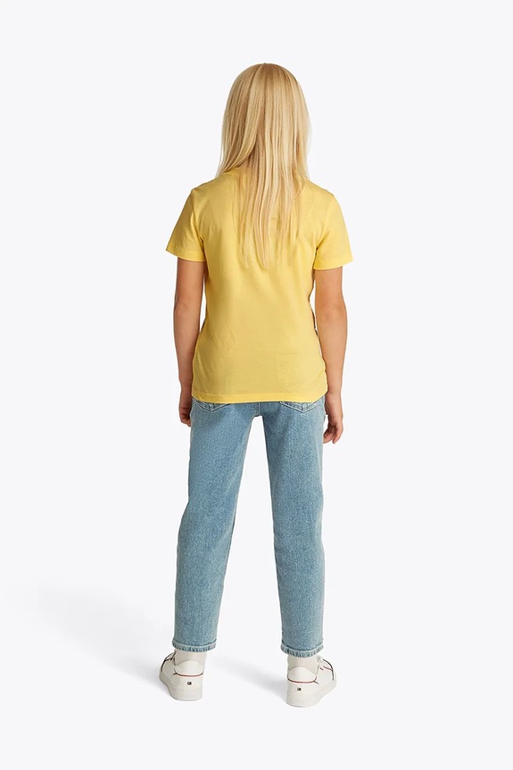 Tommy Hilfiger t-shirt dziecięcy bawełniany żółty KS0KS00397.74.122.PPYA
