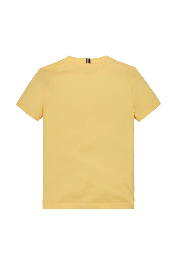Chłopiec Tommy Hilfiger t-shirt bawełniany dziecięcy KS0KS00397.128.176.PPYA żółty
