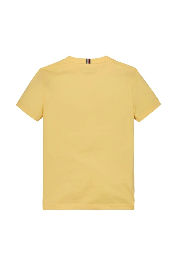 Chłopiec Tommy Hilfiger t-shirt bawełniany dziecięcy KS0KS00397.128.176.PPYA żółty