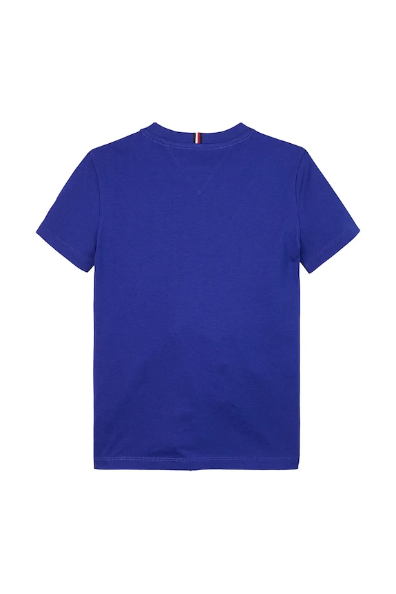 Băieți Tommy Hilfiger tricou de bumbac pentru copii KS0KS00397.128.176.PPYA violet