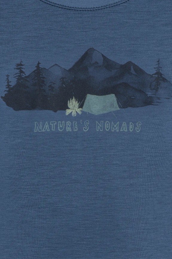 Jack Wolfskin t-shirt dziecięcy HIKING GRAPHIC T KIDS A64183.164.176 niebieski