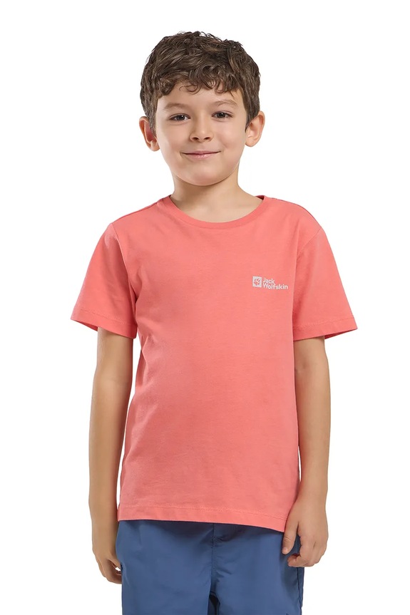 Детская хлопковая футболка Jack Wolfskin ESSENTIAL COTTON T K A64184.164.176