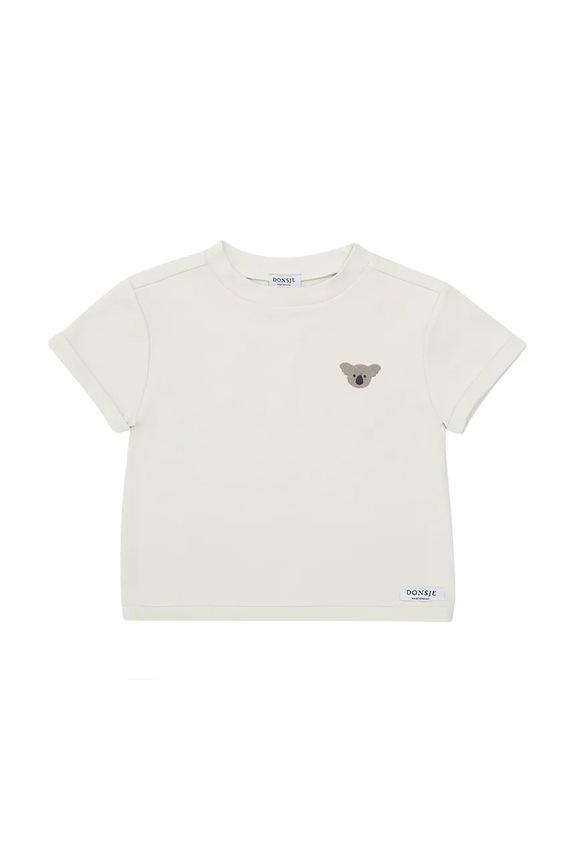 Detské bavlnené tričko Donsje Jarne T-shirt Koala 4081802.98.128 béžová SS25