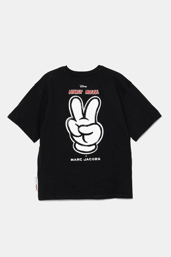 Marc Jacobs t-shirt bawełniany dziecięcy W60447.86.108 czarny SS25