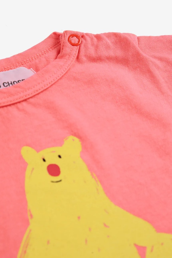 Băieți Bobo Choses tricou din bumbac pentru bebelusi Hug Me Bear 125AB007 portocaliu