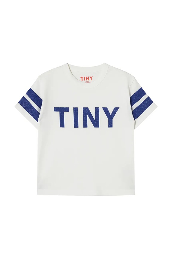 Dječja pamučna majica kratkih rukava Tinycottons STRIPES TINY TEE SS25.145 bež SS25
