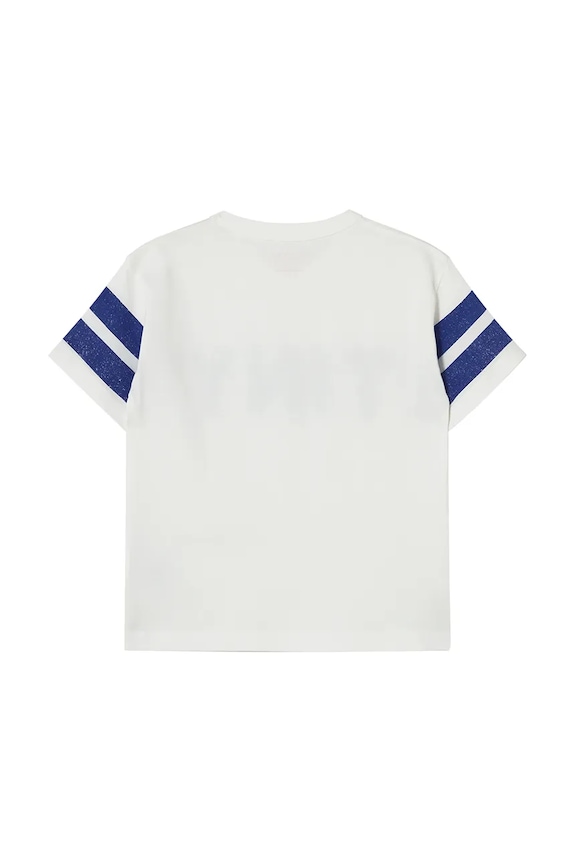 Dječaci Dječja pamučna majica kratkih rukava Tinycottons STRIPES TINY TEE SS25.145 bež