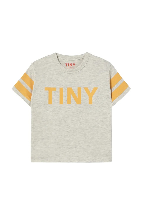 Tinycottons tricou de bumbac pentru copii STRIPES TINY TEE SS25.145 bej SS25