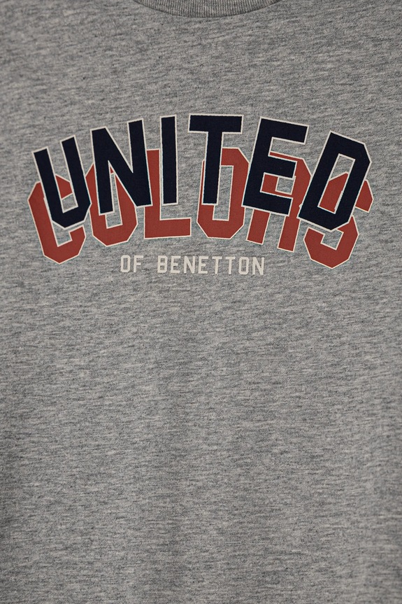 Fiú United Colors of Benetton gyerek pamut póló 3I1XC10N3.G.Seasonal szürke